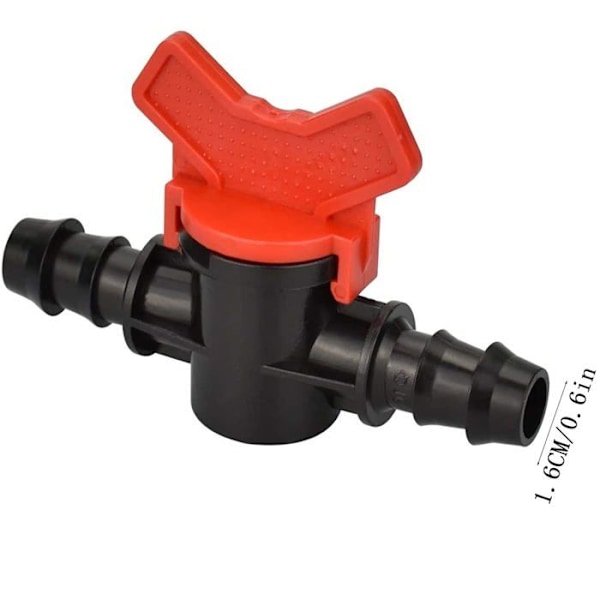 10 stk. havevandhane, slangevandingsventil, plastikafspærringsventilfitting, plastikhavehane