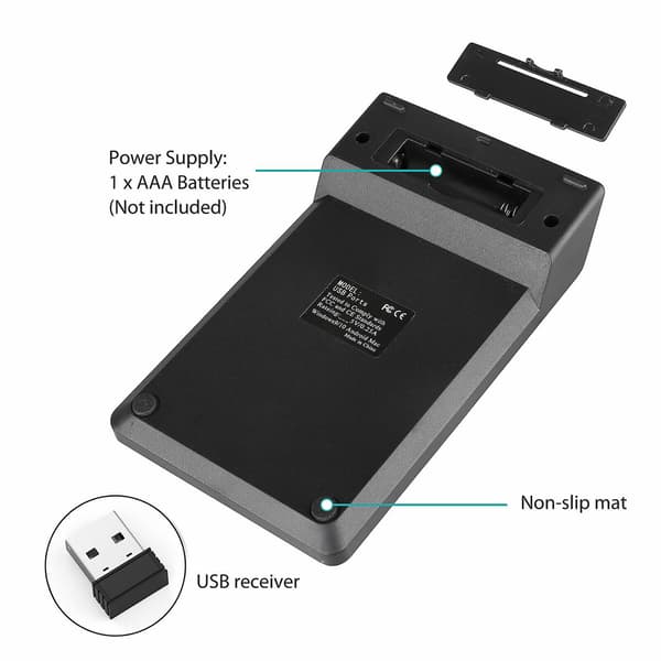 USB trådløs numerisk tastatur til bærbar computer og stationær computer