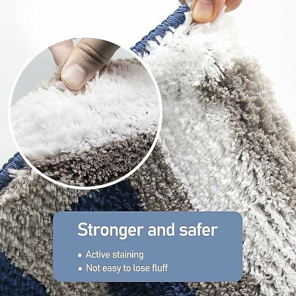 Halkskyddad badrumsmatta köksmatta fluffig badrumsmatta mjuk mikrofiber duschmatta