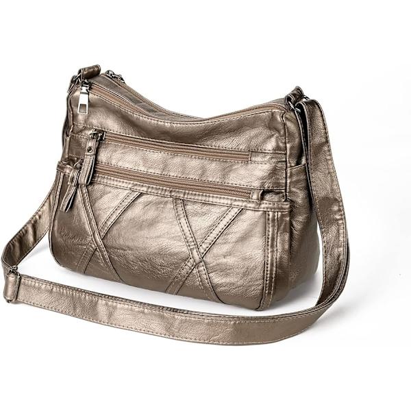 Handväskor för kvinnor Multi Pockets Casual Cross-body Bags Vattentät handväska och axelväskor Lätt Messenger Bags för dagligt bruk