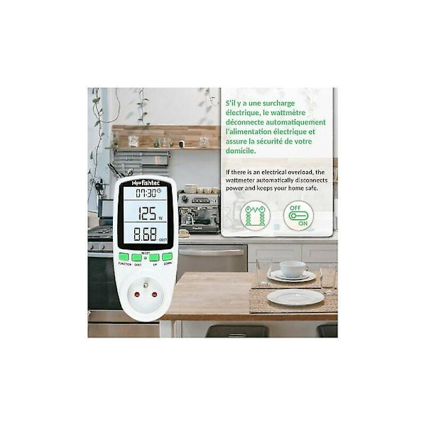 Msbd Wattmeter - Ta kontroll över energiförbrukningen - Digital display av elektrisk effekt (hy)