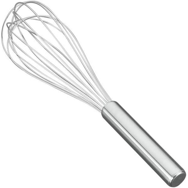 122830 Heavy Duty 8 Wire Rustfrit Stålpiskeris, 30 cm, Sølv