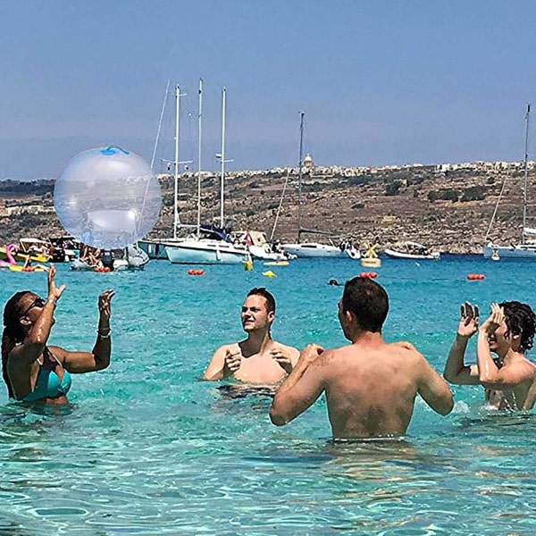 3 stk. Jelly Balloon Ball Bubble Ball, Oppustelig ballon vandfyldt bold Blød blå/pink/grøn