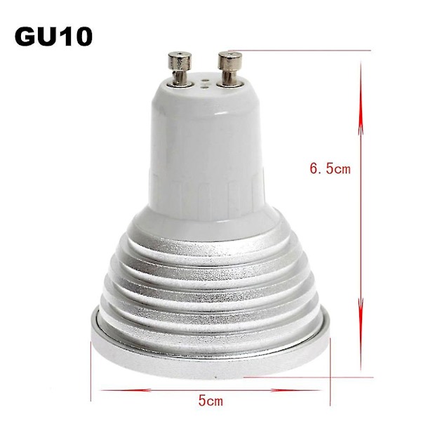 GU10 3W 16 Farve LED RGB Magic Spotlys Pære - Trådløs Fjernbetjening