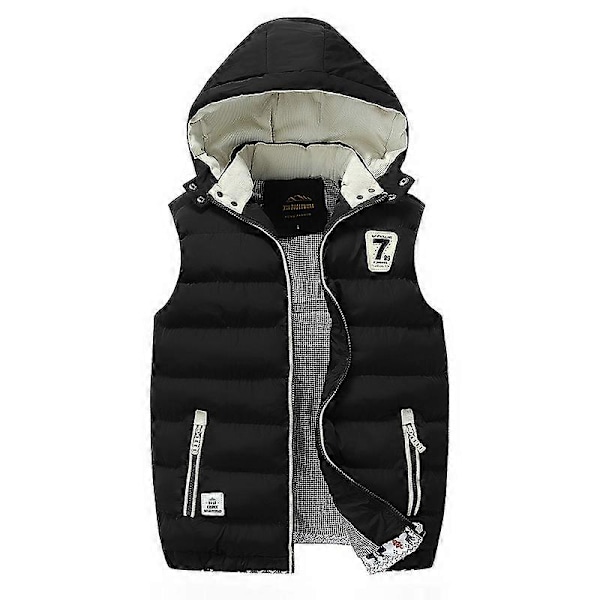 Varmfodrad Väst för Män black xl