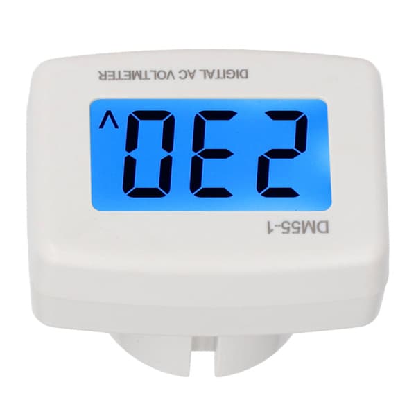 DM55-1 Digital Voltmeter Lettlest LCD Digital Spenningsmåler for Hjem 100-300V