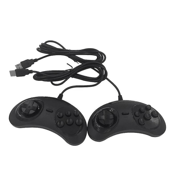 Usb gamepad spilcontroller 6 knapper til usb gaming joystick holder til pc drev gamepads Hy