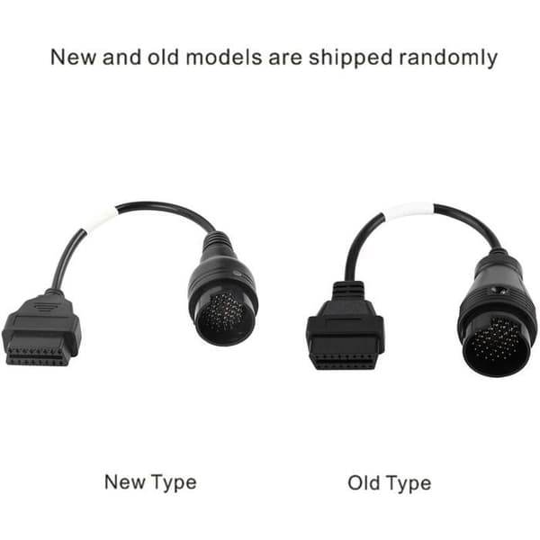 OBD2 38-pin til 16-pin adapter diagnosekabel for Iveco lastebiler - Diagnosekabel