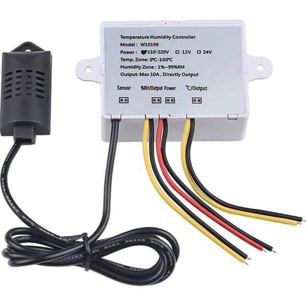 Termostat, Digital Fugtighedsoutput Temperaturregulator (AC 110V-AC 220V)