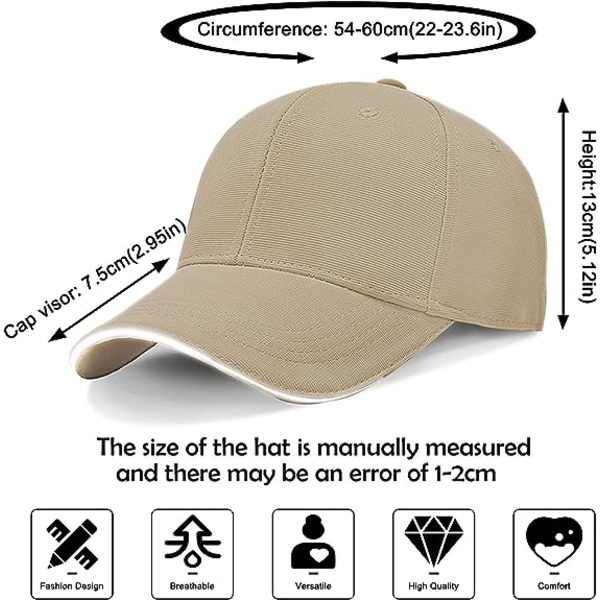 Baseball Caps for Men - Plain Reflective Baseball Hat Mens Adjustable Casual Peak Caps with for Unisex Sport UK