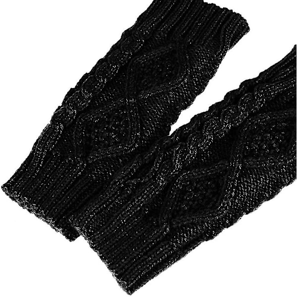 Dame Vinter Arm Varmer Varme Fingerless Hånd Hækling