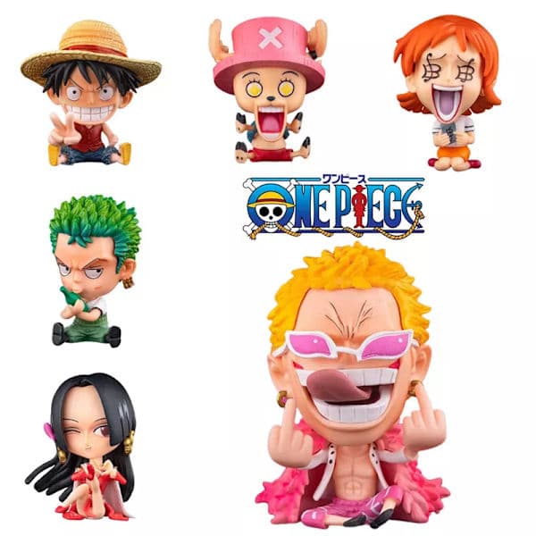 One Piece Luffy Chopper Boa Hancock Figurer Leksak Samlarobjekt Barnpresent Doflamingo