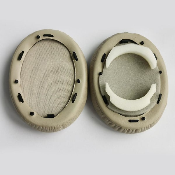 Ersättning för Sony Wh-1000xm3 Headset Öronkuddar Öronkuddar Svampkudde Beige