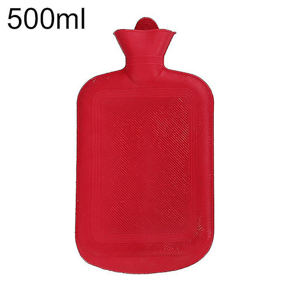500/1000/1750/2000ml Bærbar Gummi Vinter Varmtvannsflaske Veske Håndvarmer