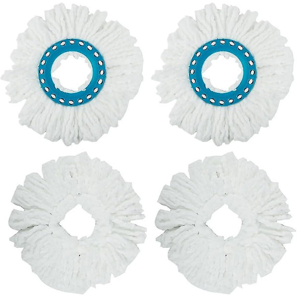 4-pack ersättningsmoppset för Leifheit Clean Disc Mop