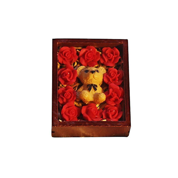 1/12 1/6 mittakaavan miniatyyri mini karhu lahjapakkaus nukketalo koriste Barbien nukeille lisävaruste lelu