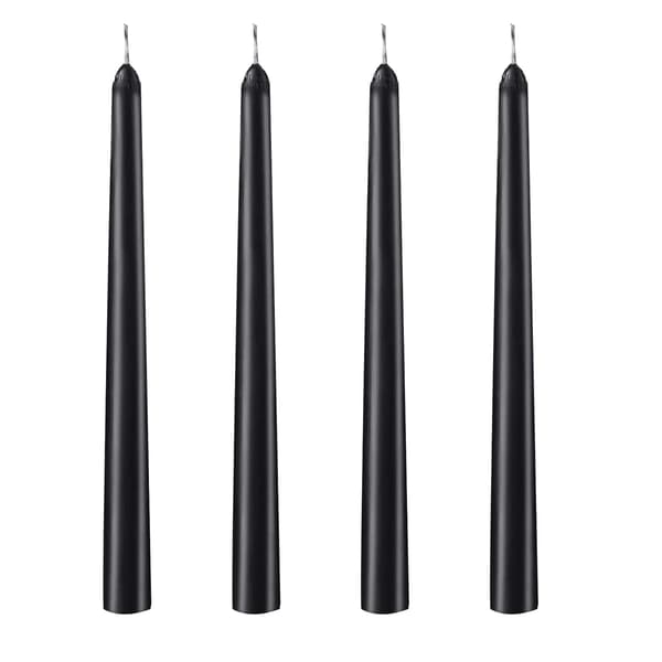 Noget anderledes Vampire Tears Sorte Lys - Sæt med 4 Blødende Lys - Gotiske Ritualer Halloween