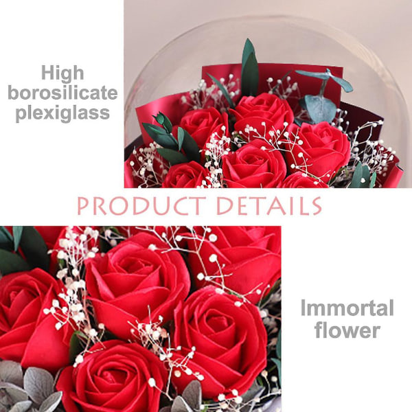 Kvinders gaver, veninders Valentinsdagsgaver-roser opbevaret
