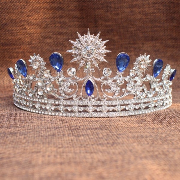 Tiara bröllop bröllop strass krona tiara pannband