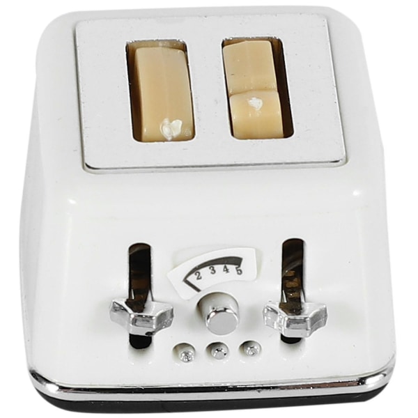 1/12 Skala Dockhus Brödmaskin Med Toast Miniatyr Dockhus(hy)