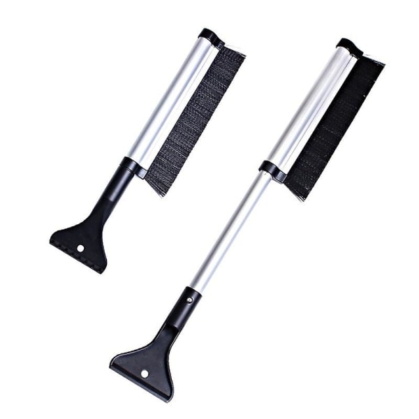 Retractable snow brush car ice scraper, ice snow removal shovel for windshield glass