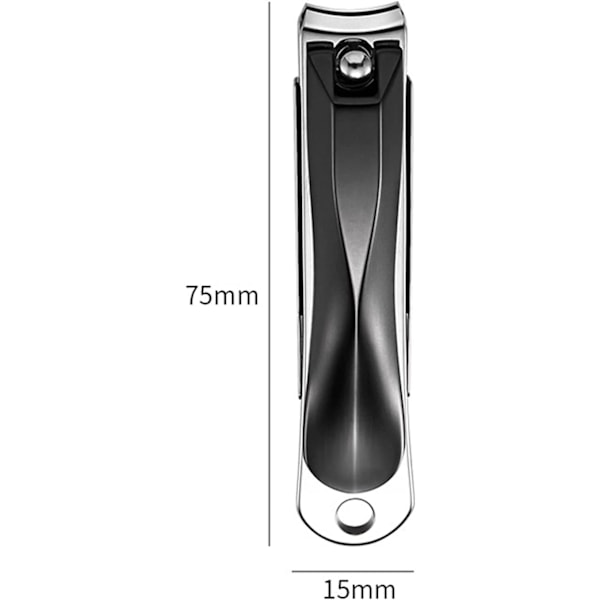 Nagelklippare, självuppsamlande nagelklippare med ergonomisk spak håller fingernaglar och tånaglar oklanderligt manikyrerade