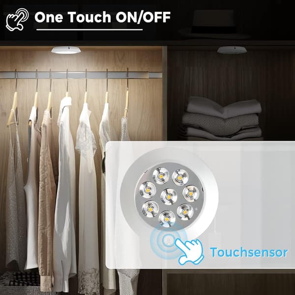 Dimbar LED-touchskaplampe - USB-oppladbar