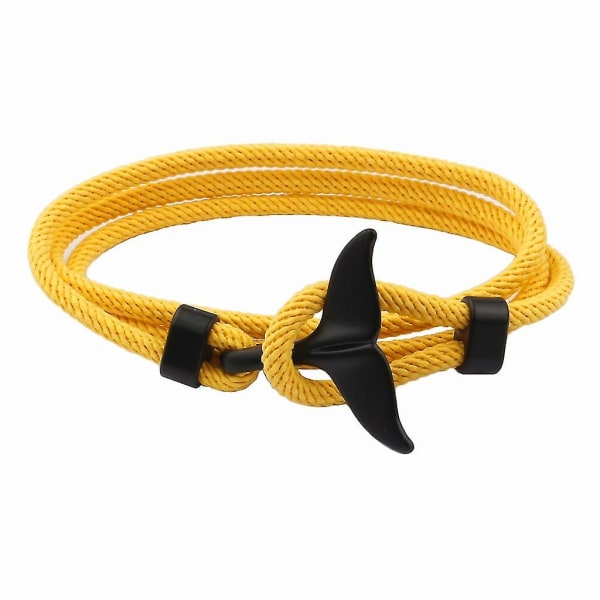 Vintage Ocean sommer armbånd strand havfrue-hval hale armbånd smykker Yellow
