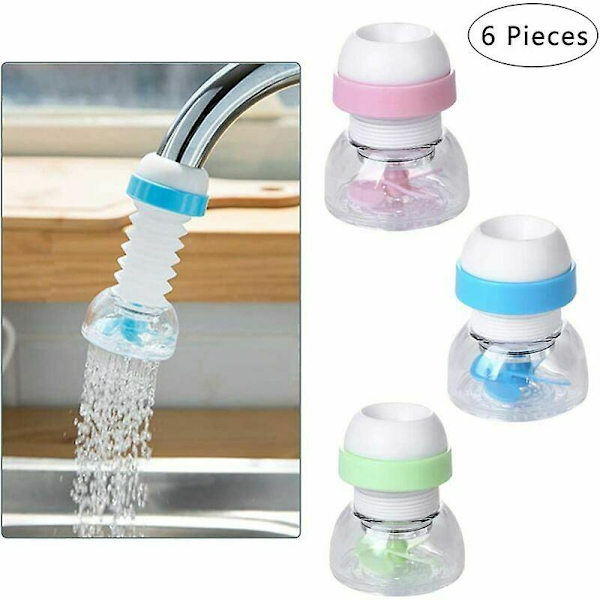 Vannbesparende sprayfilter, 6 stykker vannbesparende kranhode