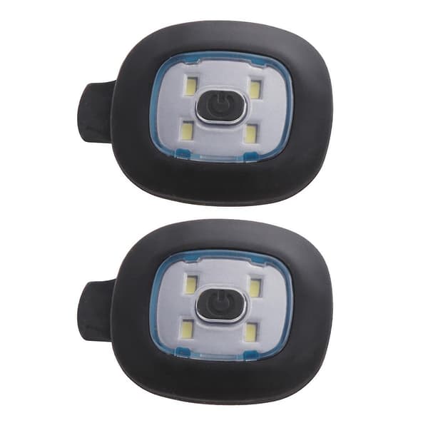 2 stk. USB-oppladbart lys til LED-lue, utskiftbart hodelyktlokk DIY-hattelys for menn og kvinner