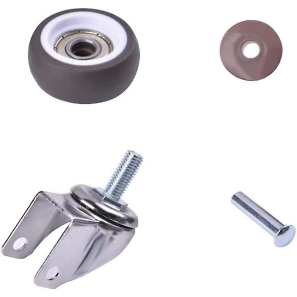 Små Möbelrullar 4 Stycken Swivel Rullar Möbeltunga Rullar Industriella Rullar - M6*15