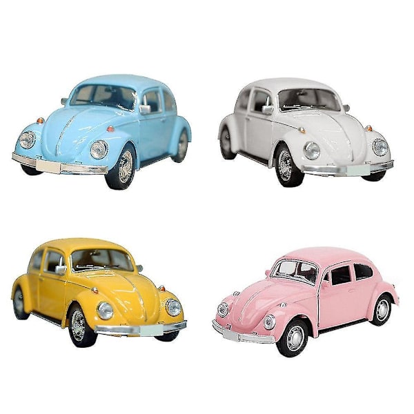 Vintage Beetle - Diecast Pull Back Car Toy
