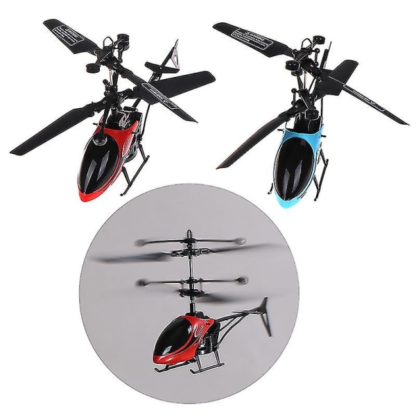 Rc Helikopter Mini Rc Drone med Gyro Crash Resistant Rc Legetøj til drenge børn gave Red