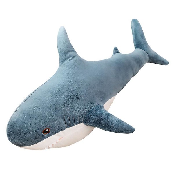 1 kpl pehmoinen hain nukke lelu söpö mini avaimenperä pehmeä täytetty Speelgoed eläin Plushie syntymäpäivälahjoja nukke lahja lapsille Blue 30cm