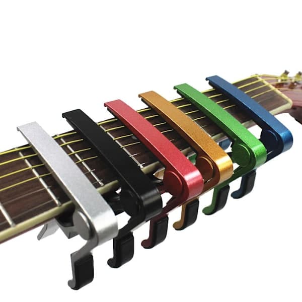 Metal Capo 7 Farver Valgfri Klassisk Guitar Capo Sort