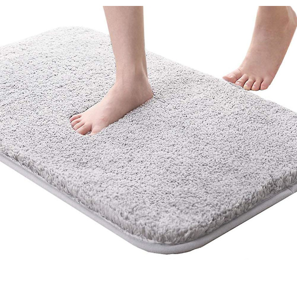Badrumsmatta halkfri badmattor med vattenabsorberande mjuka mikrofibrer för badrum dusch (40 x 60 cm)