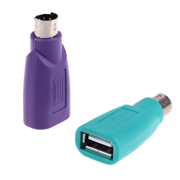 1 par tastatur mus PS2 til PS/2 USB adapter konverter til USB
