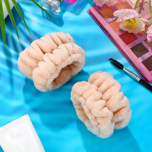 Ansigtsvask Armbånd Spa Vask Ansigt Svedbånd Makeup Elastisk Håndled Vask Bånd Absorberende Håndklæde Armbånd Armbånd