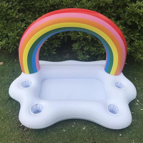 Oppustelig Pool Kopholder, Flydende Poolbar, Oppustelig Poolbar, Oppustelig Poolbakke