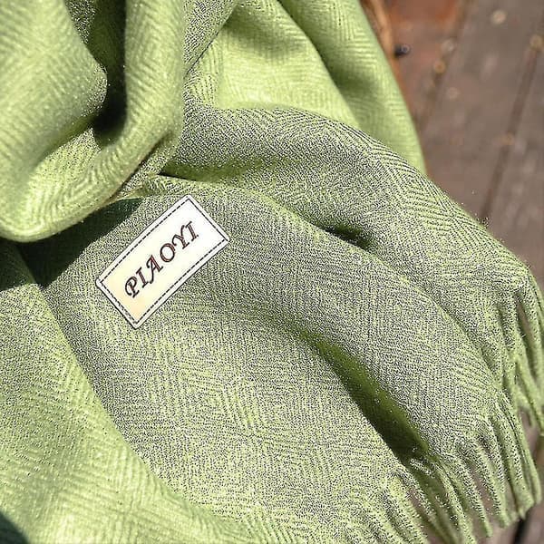 Sommersjal - Stort, langt, lett linstoff strandslør