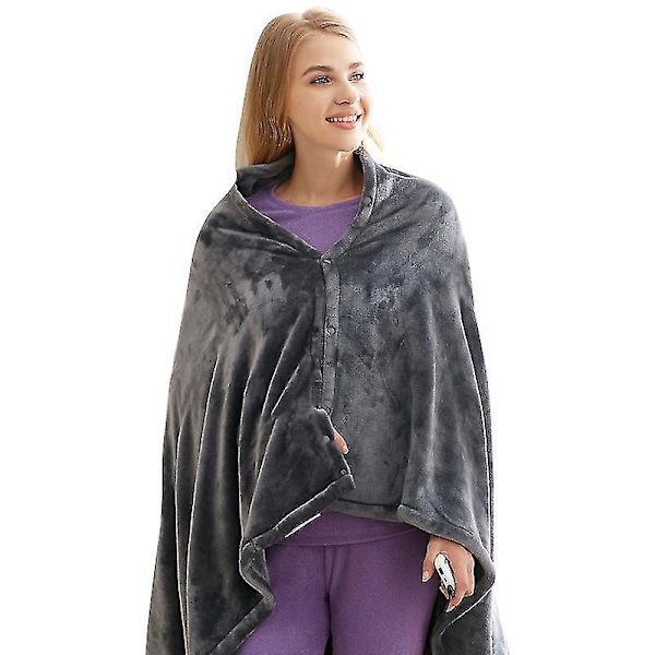 Elektrisk Teppe Oppvarmet Pledd 150 X 85cm Flanell Oppvarmet Teppe Vinter Varmt