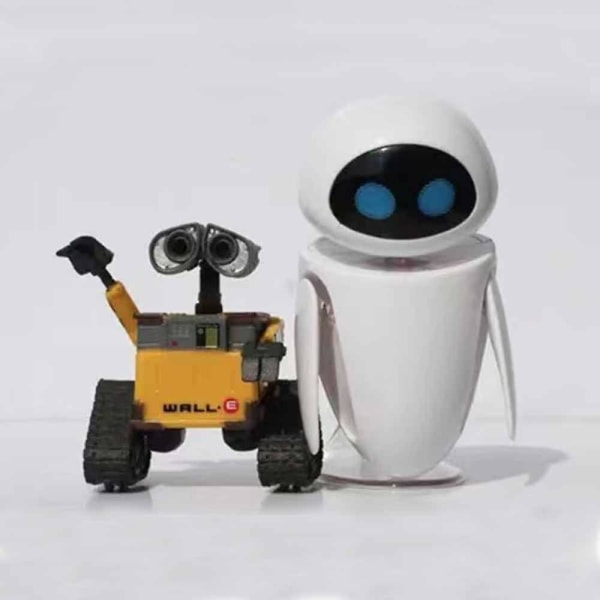 Wall.e-leker Robot Eve Film Nyhet Actionfigur Beste Gaver Barn Leker 2PCS