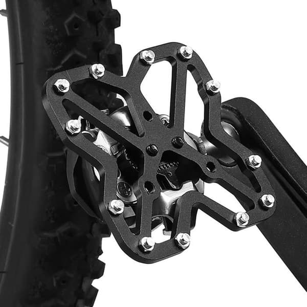 1 par klikfri aluminium mountainbike platformadaptere