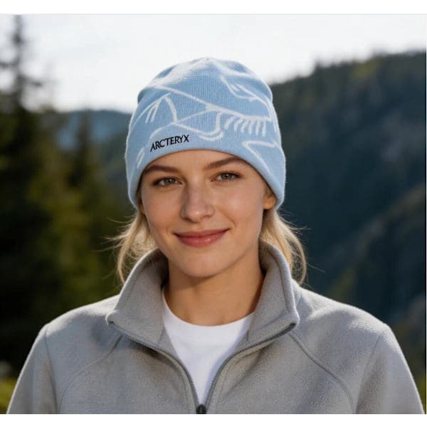 Arc'teryx Bird Head Toque Mössa Ljusblå Merinoull Stickad Vintermössa Unisex Ljusblå Light blue