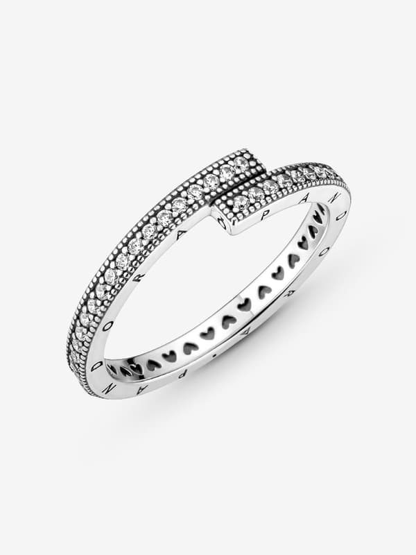 Pandora - Kimalteleva Limittäinen Sormus - Sterlinghopea Circumference: 52mm