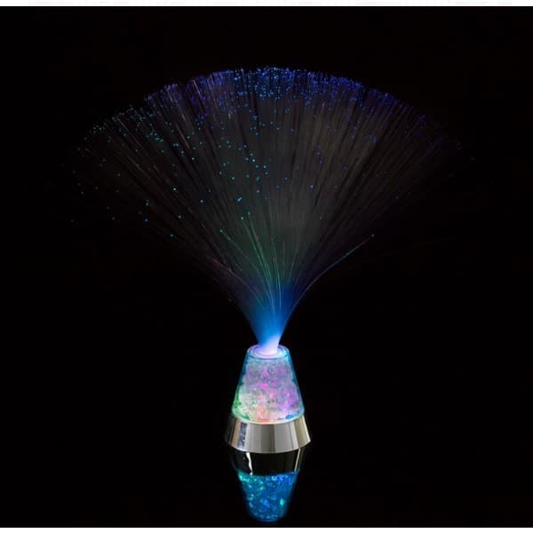 Fiberoptisk lampe / fiberlampe - farve multifølge