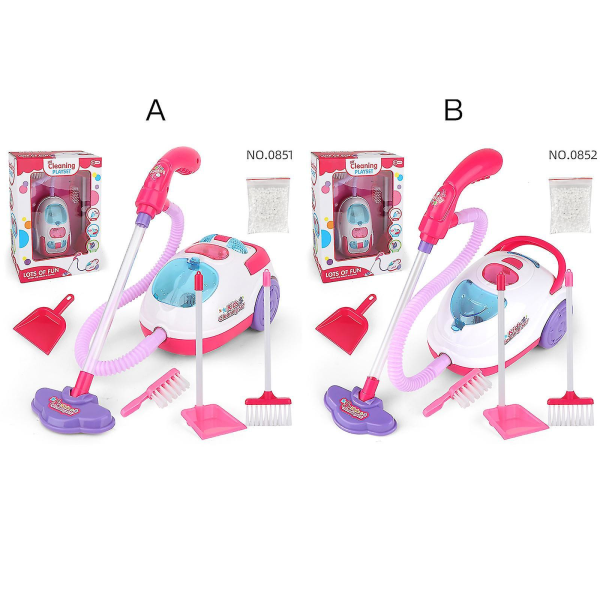 Elektrisk dammsugare för barn leksak med ljus ljud flicka gåva rolig realistisk skönhet mode leksaker leka hushållsapparater