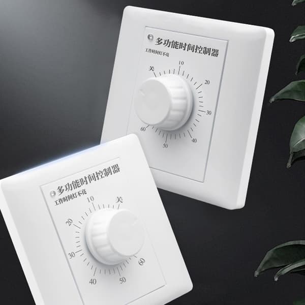 Ac 220v Timer Switch Control Pump Mekanisk Nedtællingskontrol Afbryder White 60 minutes