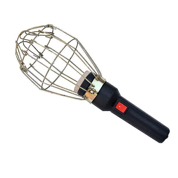 Multifunksjonell arbeidslys Mesh håndtak inspeksjonslys E27 lyshode 36-220v konstruksjonslys (uten lyskilde) X
