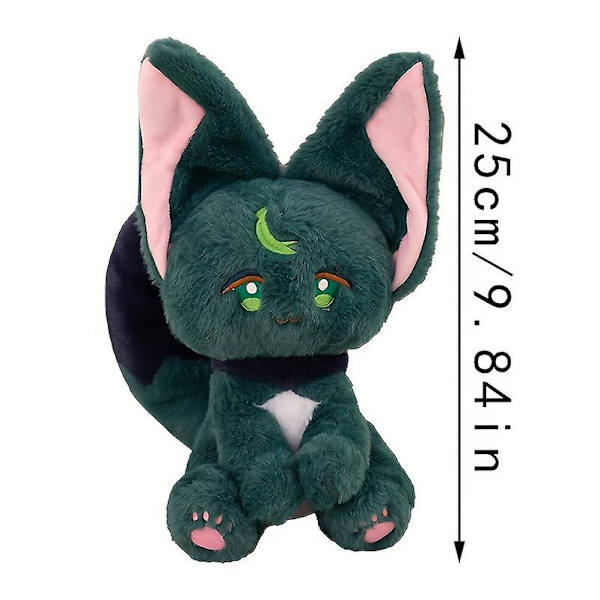 Plush Kattdocka Tinari Dockfigur Cartoon Dockfigur Barn Dockfigur green